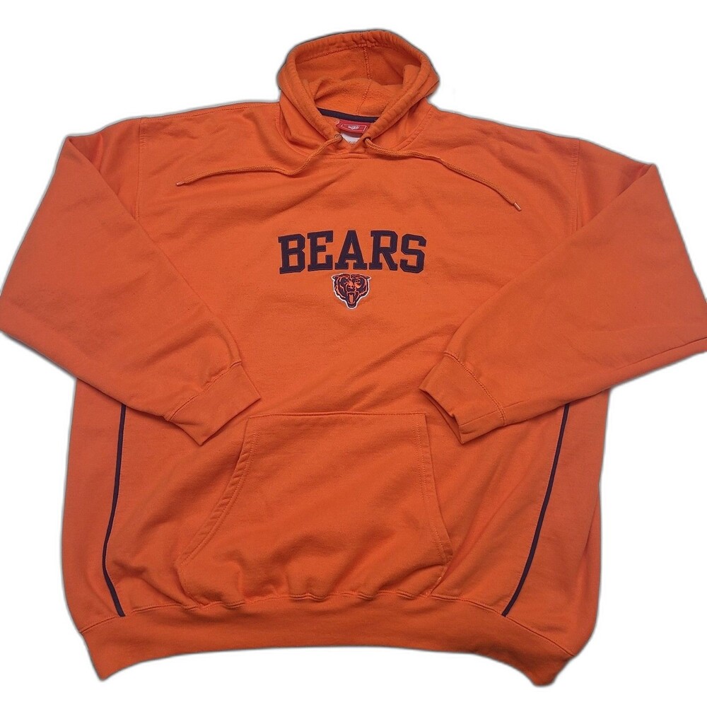 Vtg Chicago Bears Pullover Embroidered Hoodie